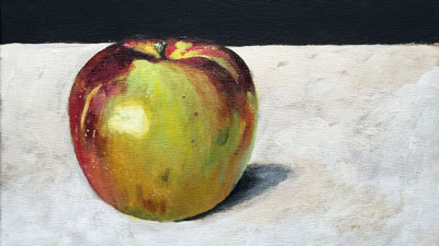 丙烯绘画技巧——苹果