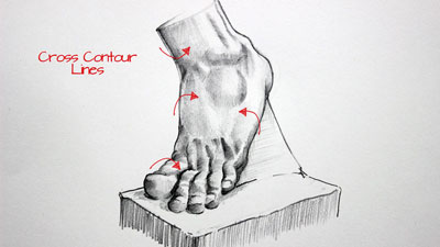 孵化和交叉孵化和铅笔