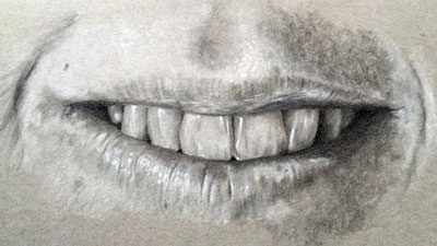 如何画一个现实的嘴和牙齿吗