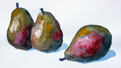 水彩静物画的教训